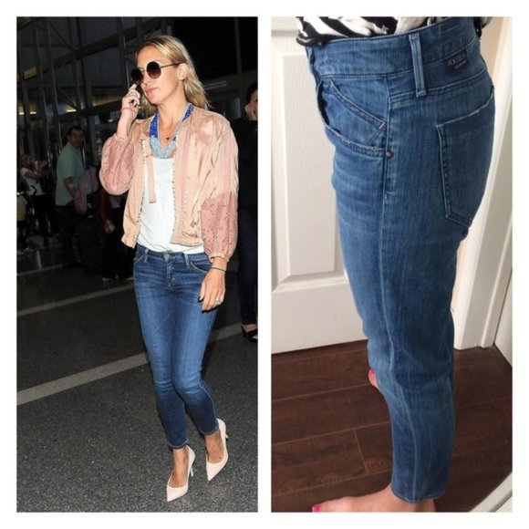 GOLDSIGN Glam Cropped Skinny Jeans Size 26 - Picture 1 of 10